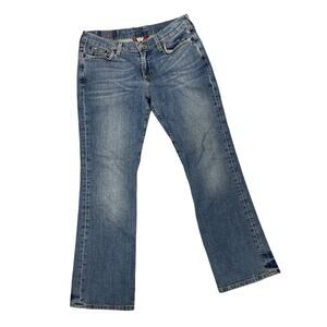 Lucky Brand Classic Rider Jean Low Rise Vintage 8 29 Short Inseam 100% Cotton